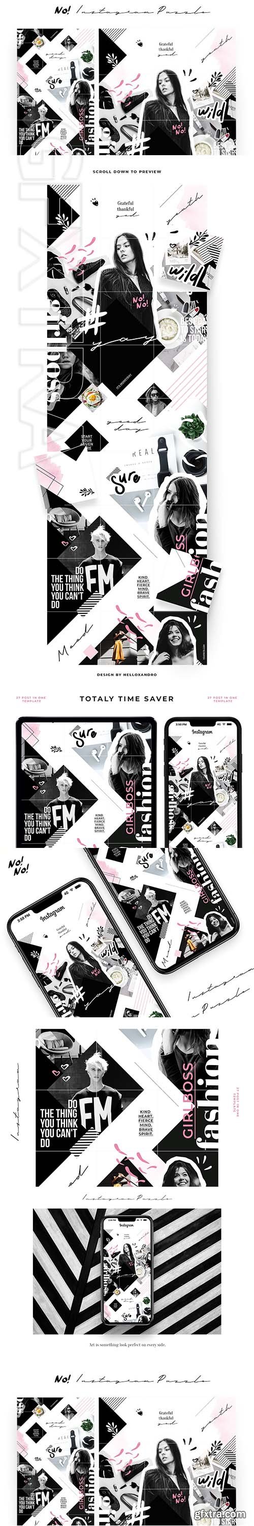 CreativeMarket - No! - Instagram puzzle 3187398