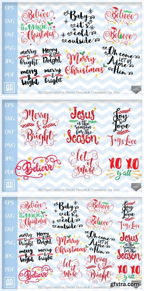 CF - Christmas SVG Bundle 746649