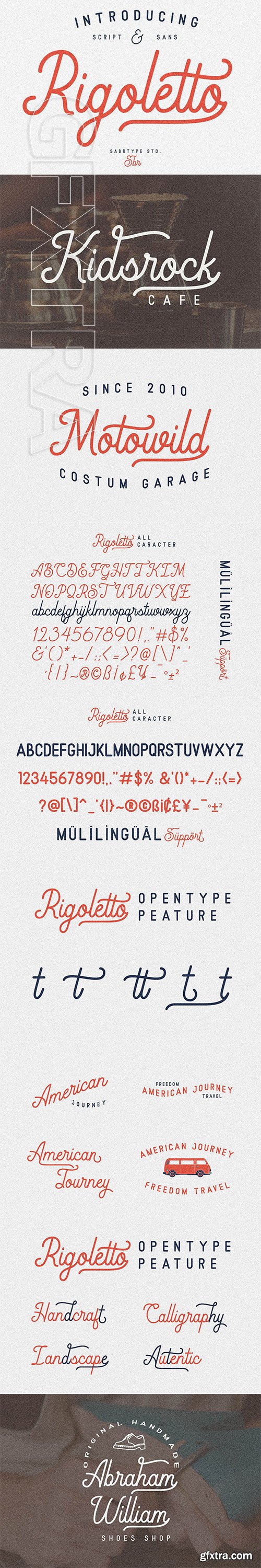 CreativeMarket - Rigoletto Script + 70 Alternates 3189140