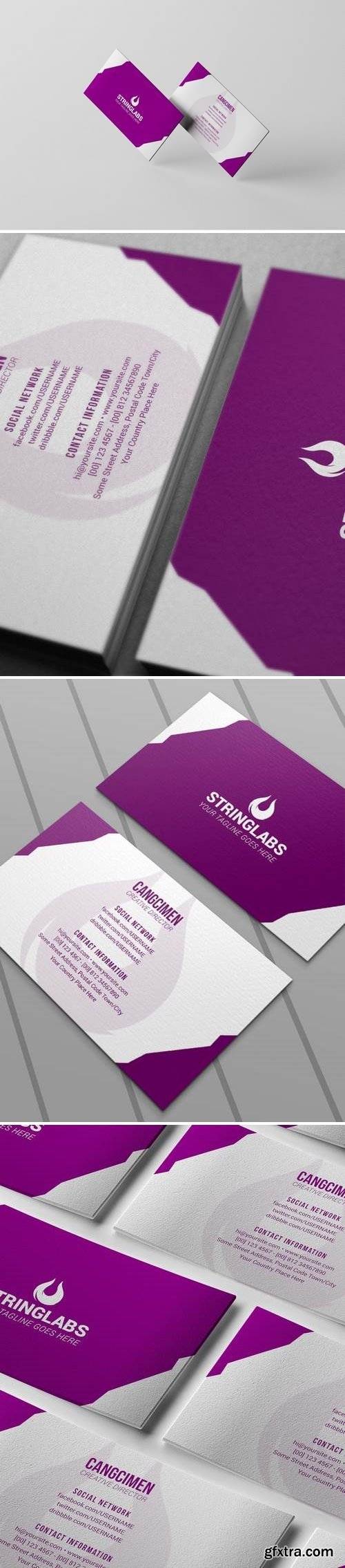 Purple Corporate - Business Card Template