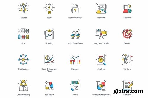 90 Modern Startup Icons