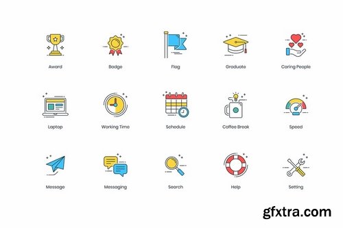 90 Modern Startup Icons