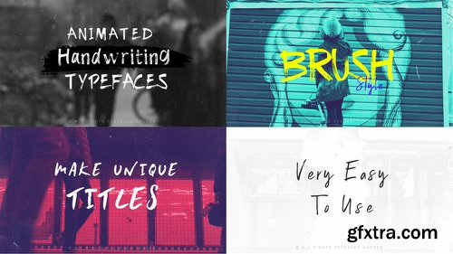 Videohive Brush-Animated Handwritten Typefaces 22372860