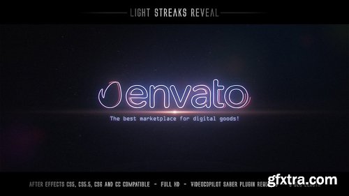 Videohive Light Streaks Reveal 19453526