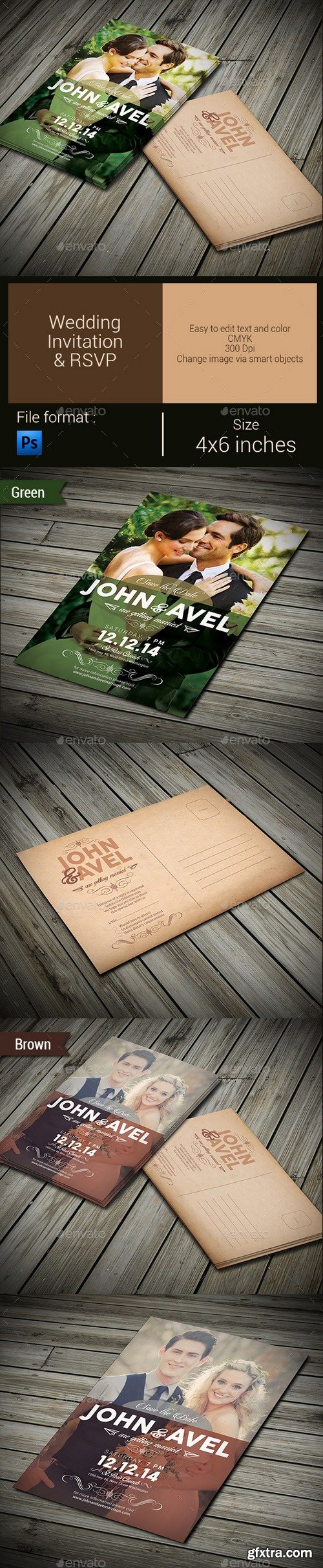 Graphicriver - Wedding Invitation & RSVP 9665213