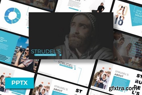 Strudel\'s Powerpoint Keynote and Google Slide Templates