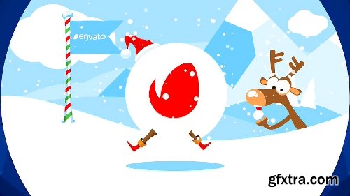 Videohive Christmas Logo Opener 1 - Snowball 9748880