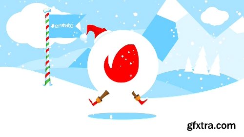 Videohive Christmas Logo Opener 1 - Snowball 9748880