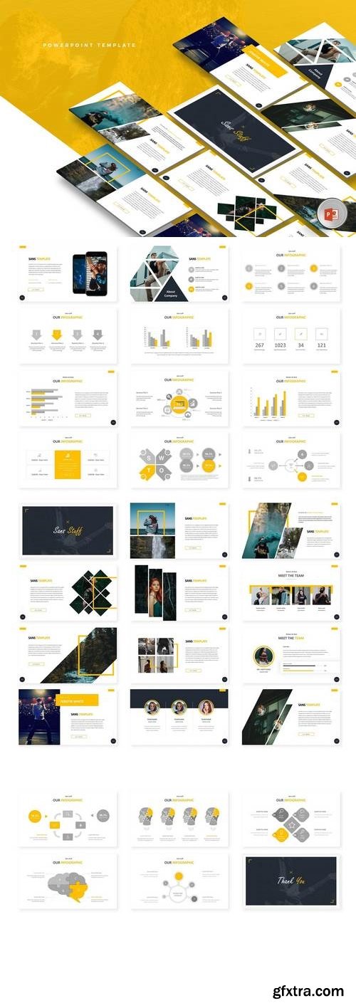 San Stuff -  Powerpoint, Keynote, Google Sliders Templates