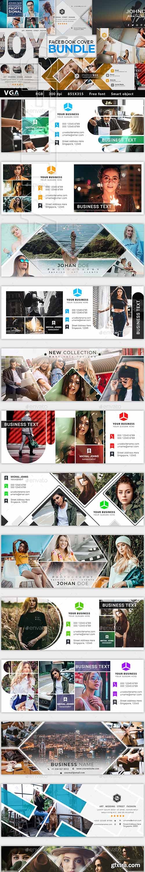 GraphicRiver - Facebook Cover Bundle 22804890