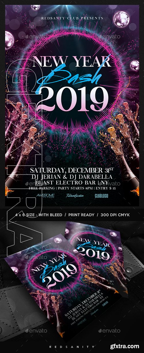 GraphicRiver - New Year Bash Flyer 22837212