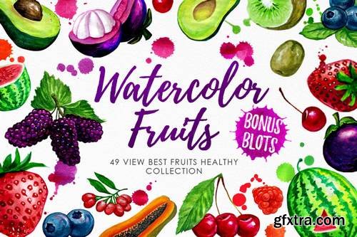 Watercolor Fruits Vol. 3