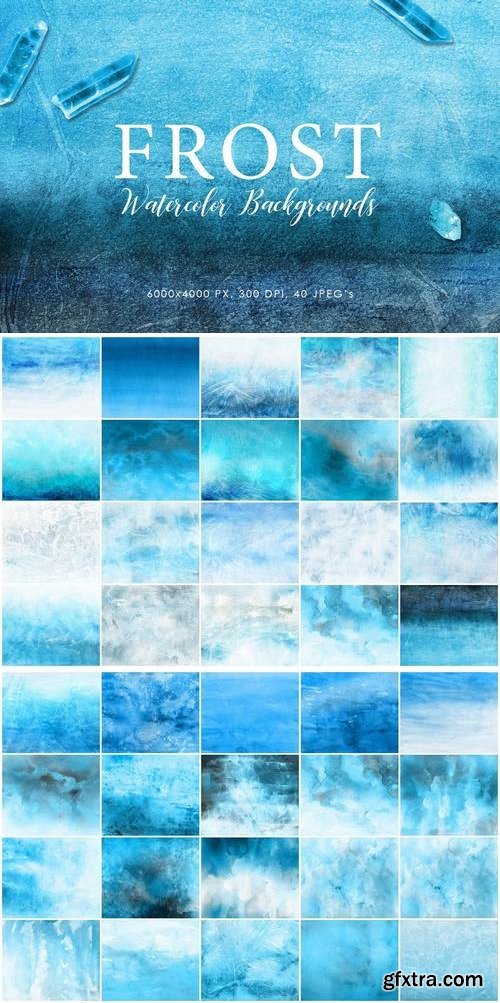 Frost Watercolor Backgrounds