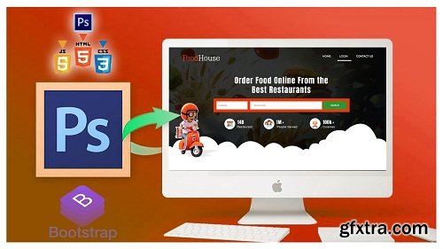 Food Site - Learn PSD to HTML conversion CSS and Bootstrap Fast