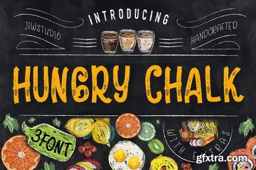 Hungry Chalk Typeface + Extras