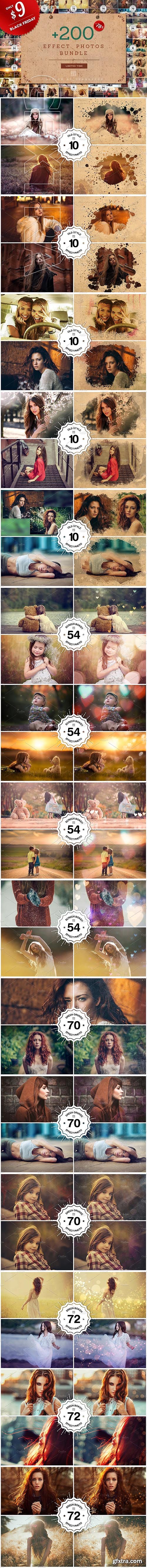 CreativeMarket - + 200 Effect Photos Bundle 3170736