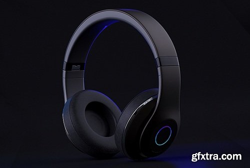 Elementza - Headsets 3D modeling in Cinema 4D