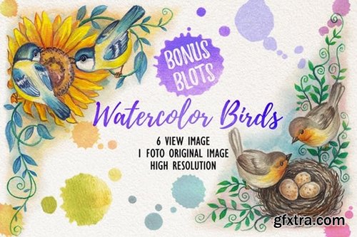 Watercolor Birds