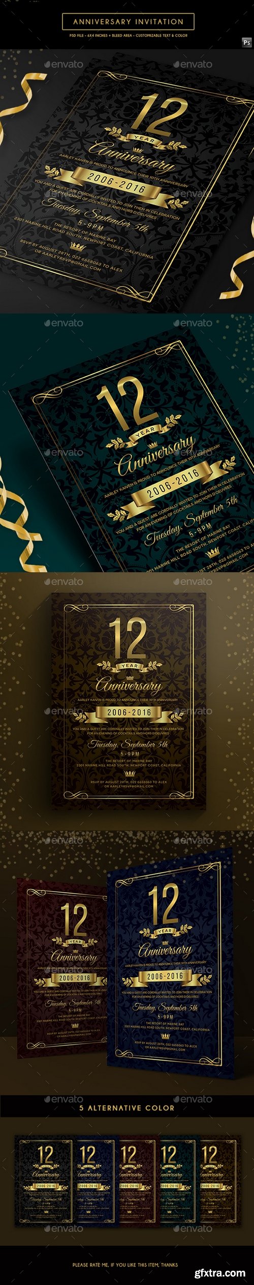 Graphicriver - Anniversary Invitation 19770240