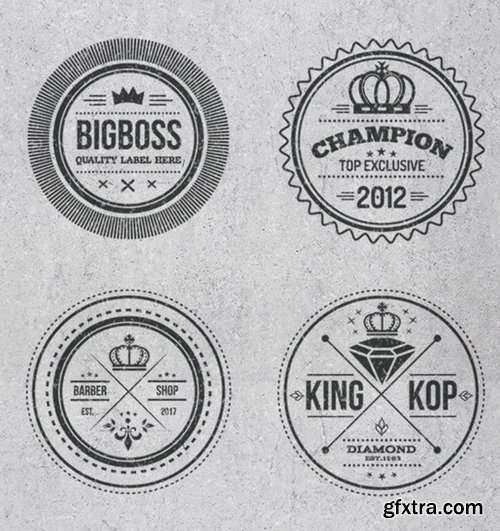 Vintage Style Badges and Logos