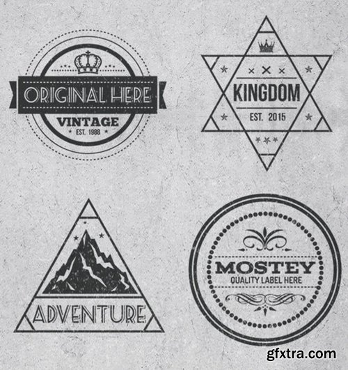 Vintage Style Badges and Logos