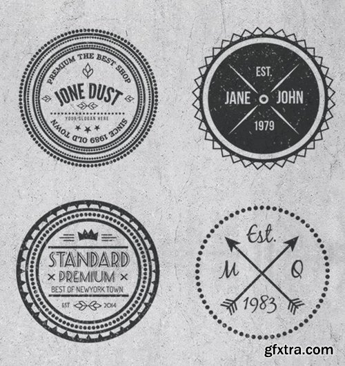 Vintage Style Badges and Logos