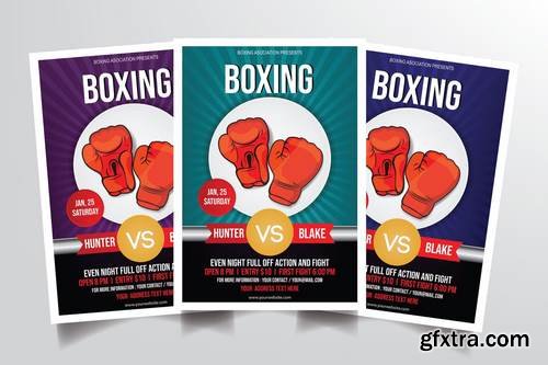 Boxing Match Flyer Template