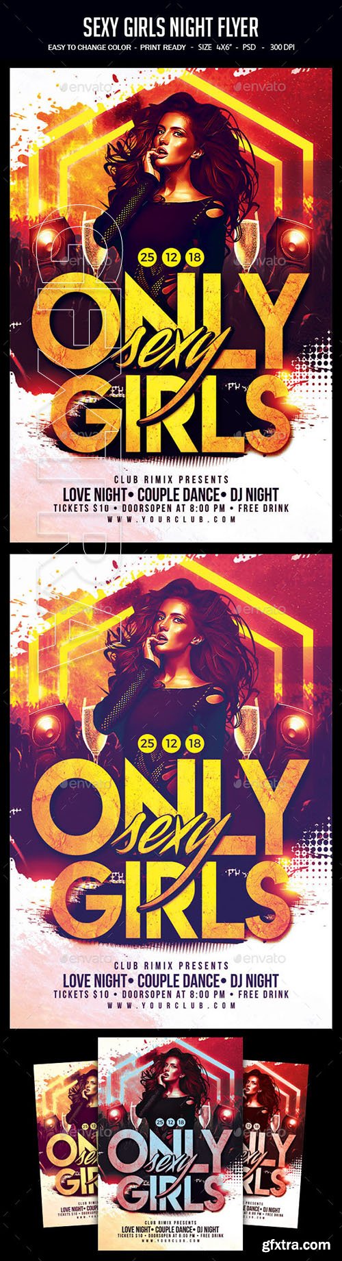 GraphicRiver - Sexy Girls Night Flyer 22827155