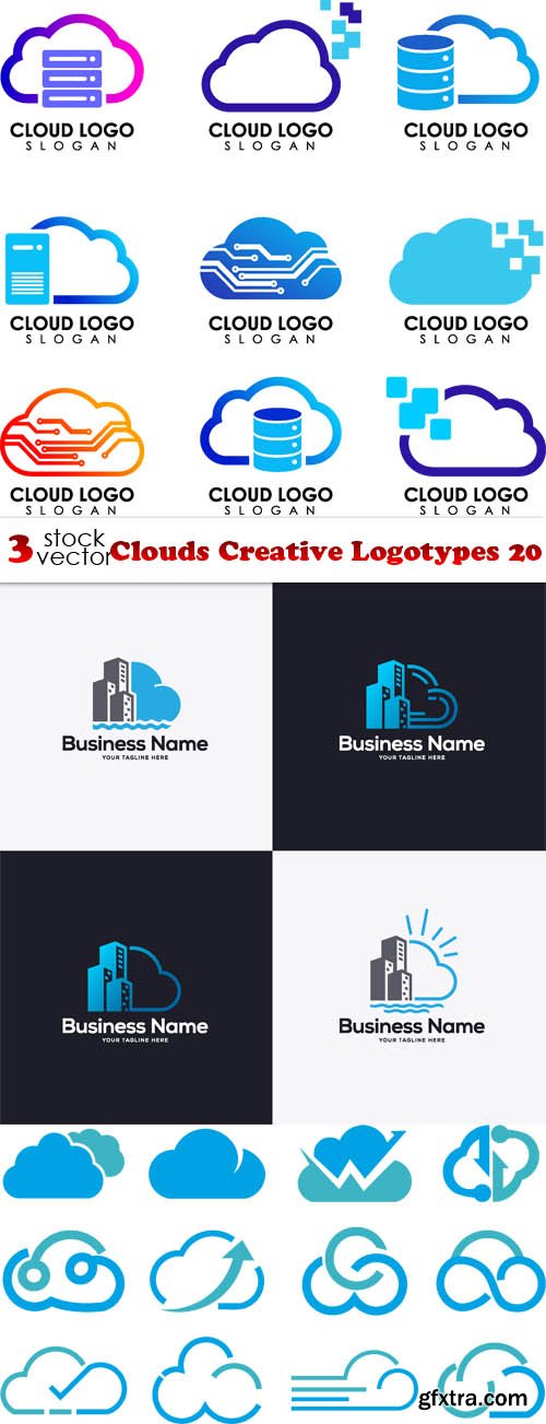 Vectors - Clouds Creative Logotypes 20