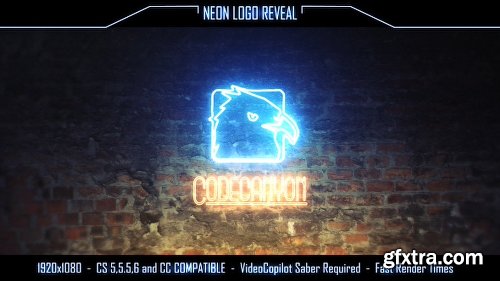 Videohive Neon Logo Reveal 16184476