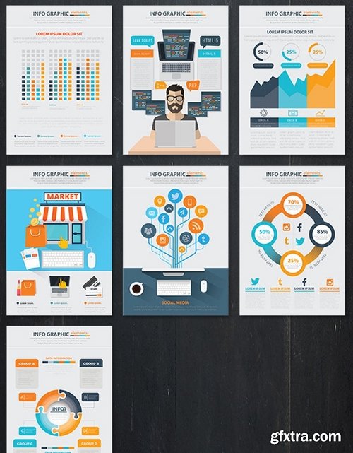 Web Development & SEO Infographics 19 Pages Design