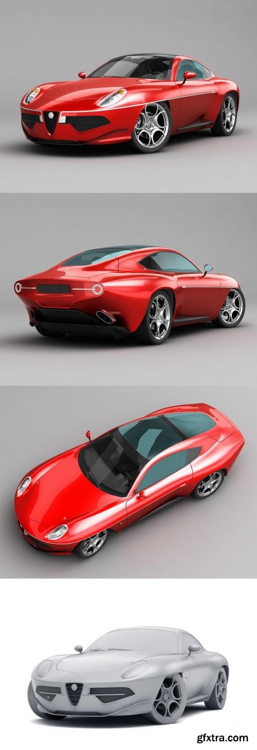 Alfa Romeo Disco Volante Touring 2013 - 3D Model