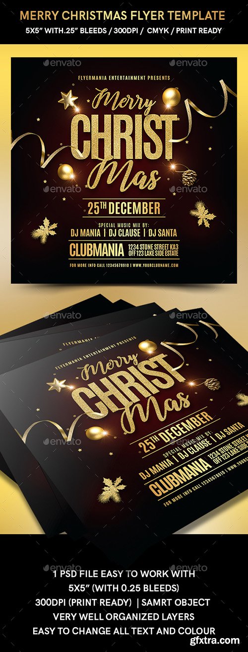 Merry Christmas Flyer Template 22856025