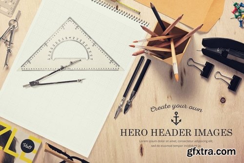 Hero Header Mockups Scene Generator