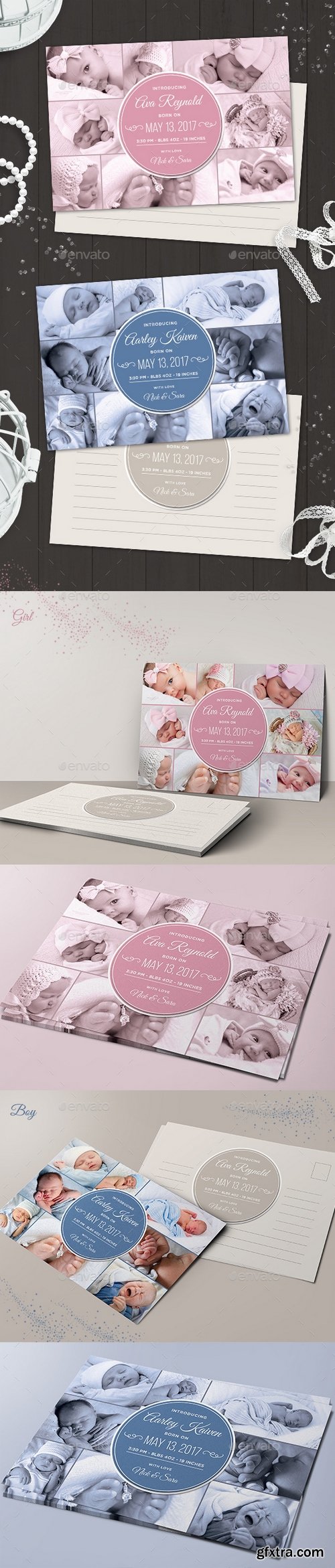 Graphicriver - Baby Announcement ( Boy & Girl ) 18624750