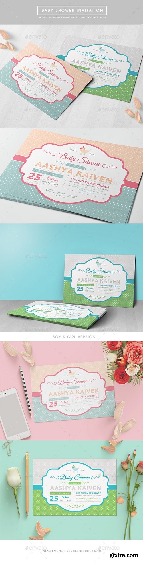 Graphicriver - Baby Shower Invitation 17443487