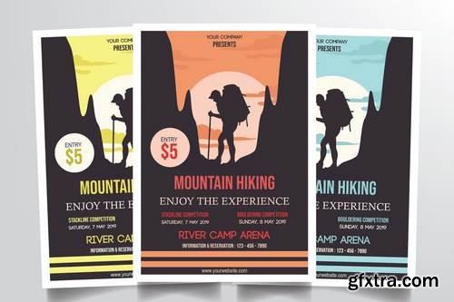 Mountain Hiking Flyer Template