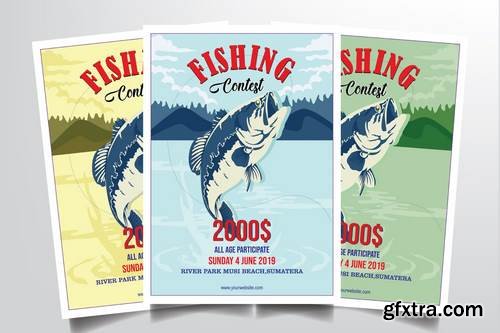 Fishing Contest Flyer Template