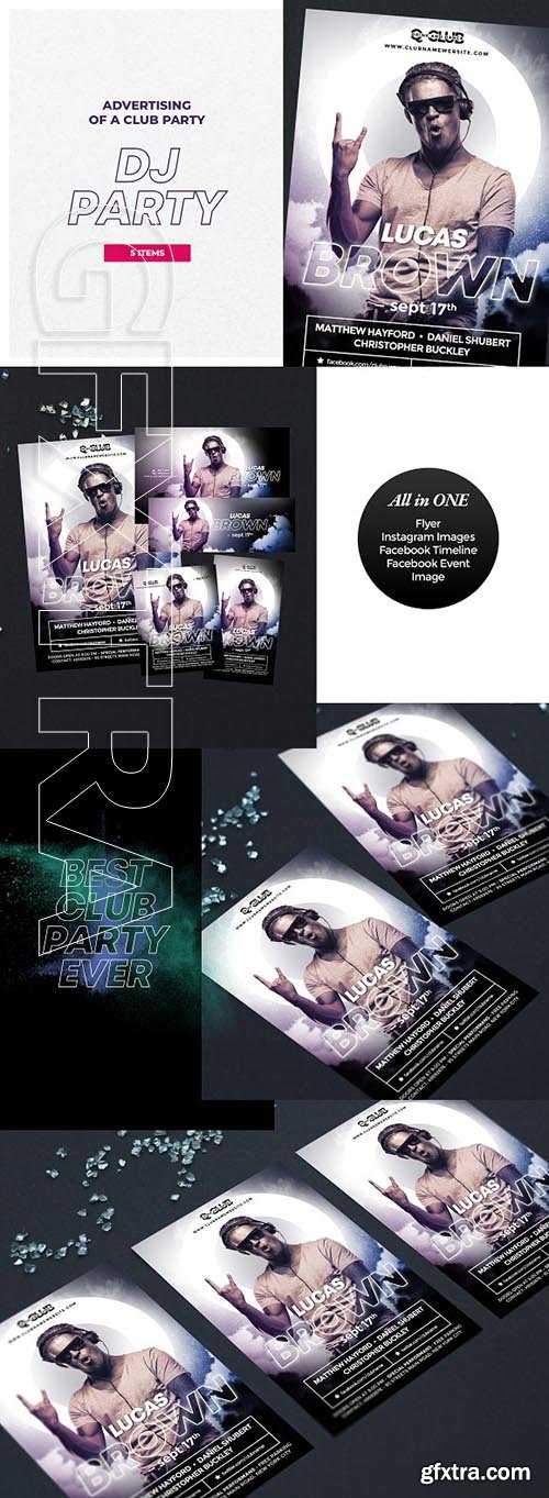 CreativeMarket - DJ Party Flyer 2880650