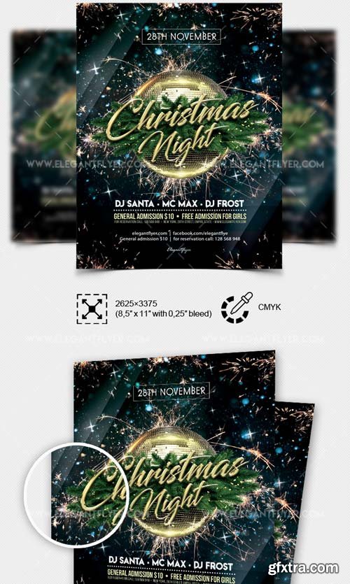 Gala Christmas Night V1 2018 PSD Flyer Template