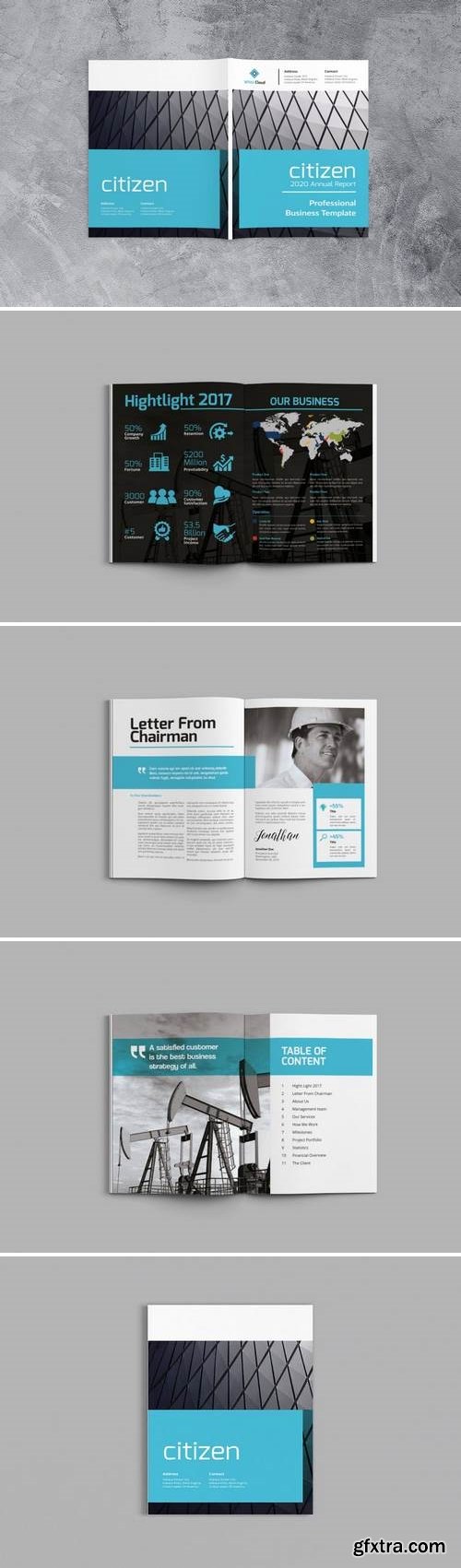 Citizen Annual Report Business Template