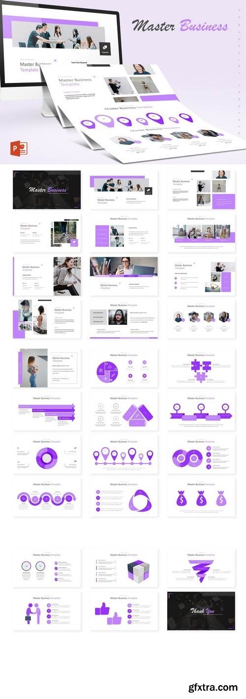 Master Business - Powerpoint, Keynote, Google Sliders Templates