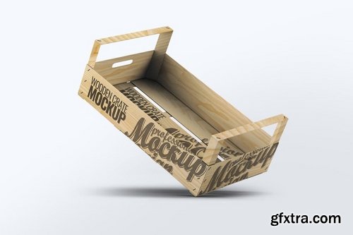 Wooden Fruit Crate Mock-Up