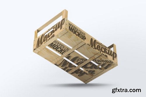 Wooden Fruit Crate Mock-Up