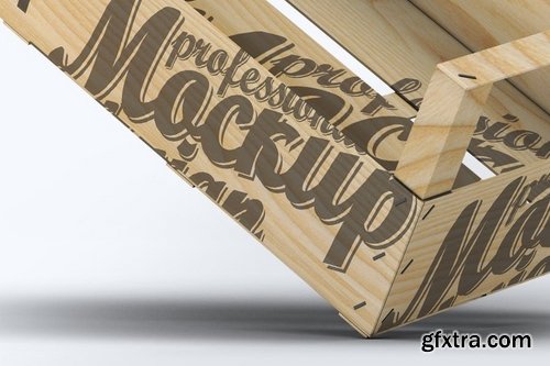 Wooden Fruit Crate Mock-Up