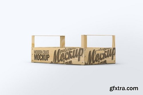 Wooden Fruit Crate Mock-Up