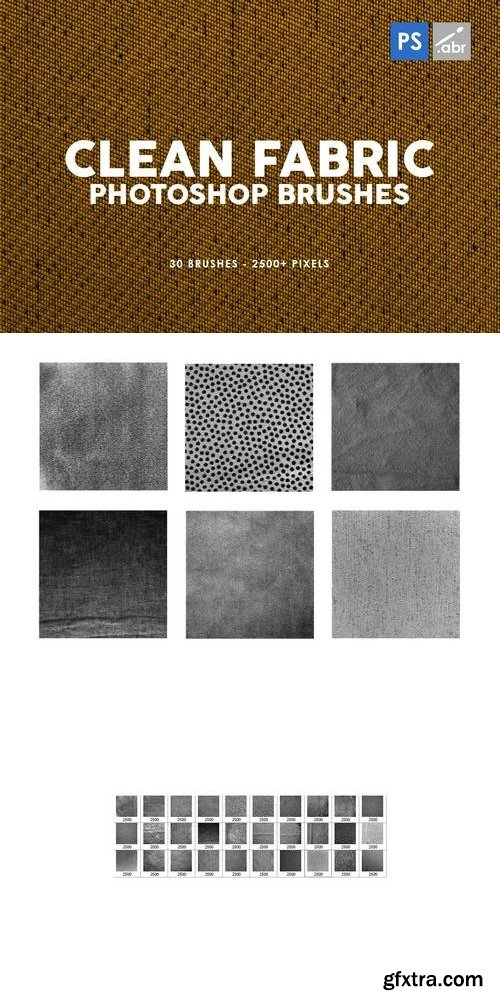 30 Clean Fabric Photoshop Stamp Brushes