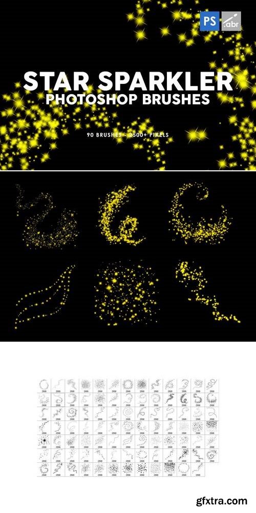 90 Star Sparkler Photoshop Stamp Brushes