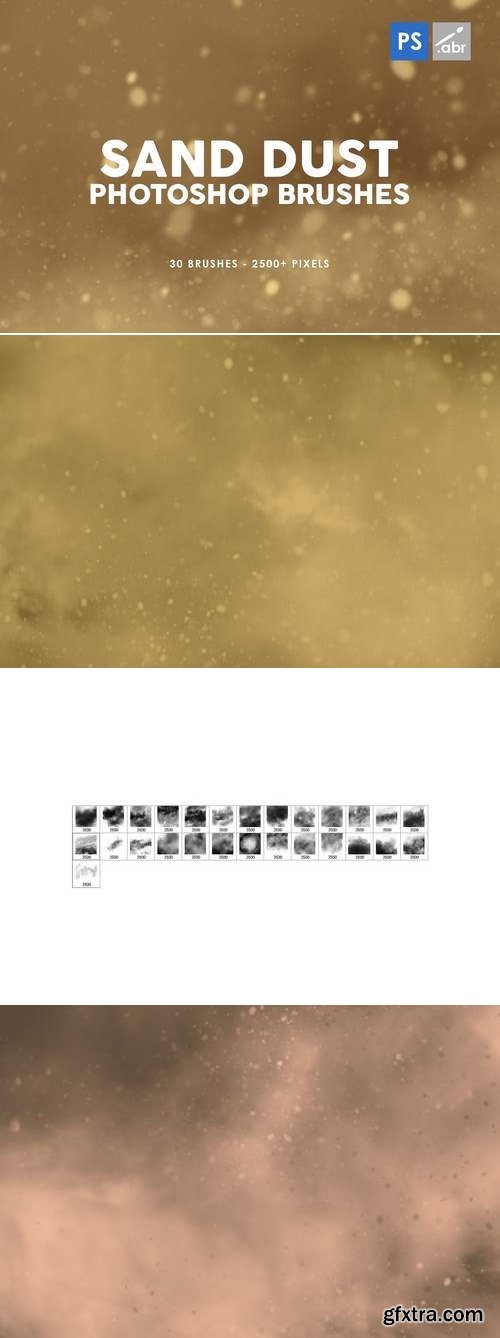 30 Sand Dust Photoshop Stamp Brushes