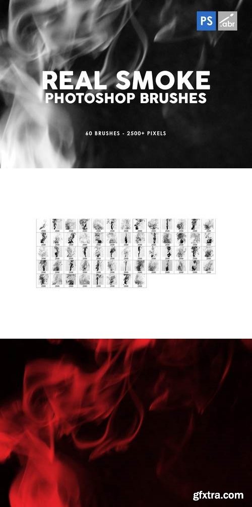 60 Real Smoke Photoshop Stamp Brushes